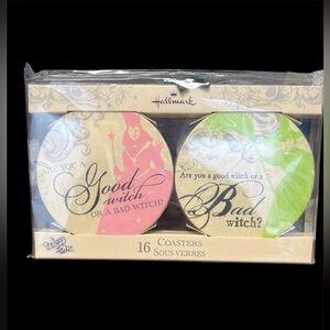 Hallmark Wizard of Oz coasters new in package Wicked good witch bad witch